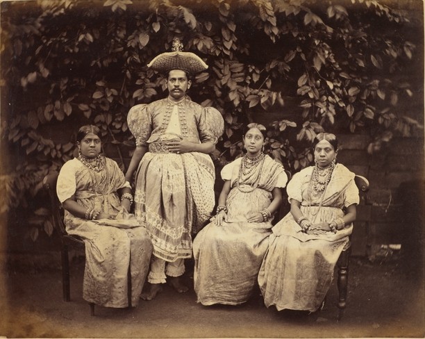Kandyan chief with his Family