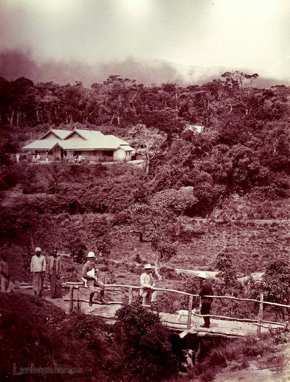 Tea planters & their clubhouse in the central hills of Ceylon
